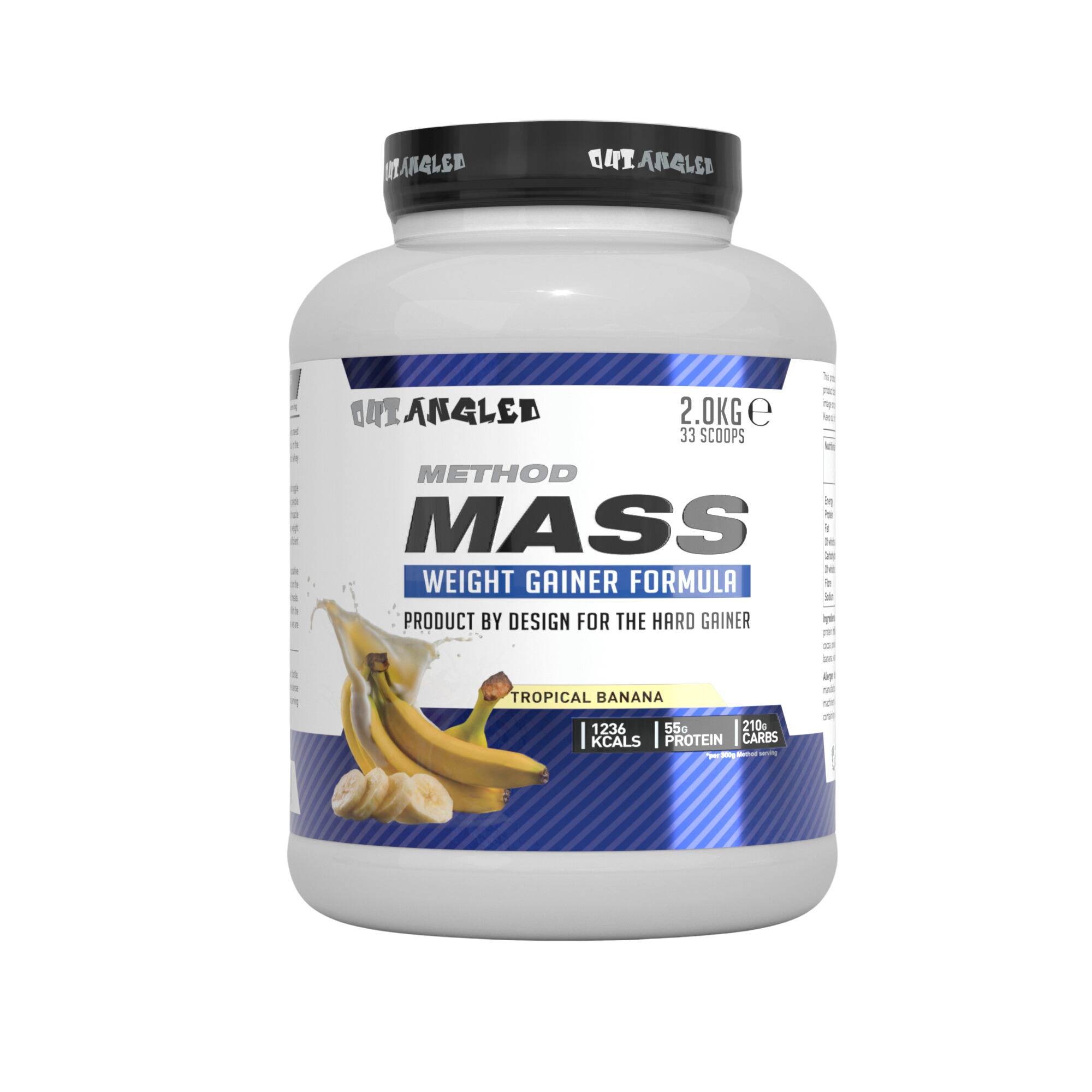method mass gainer banana protein powder high calories, high carbohydrates, muscle growth weight gainer 2kg
